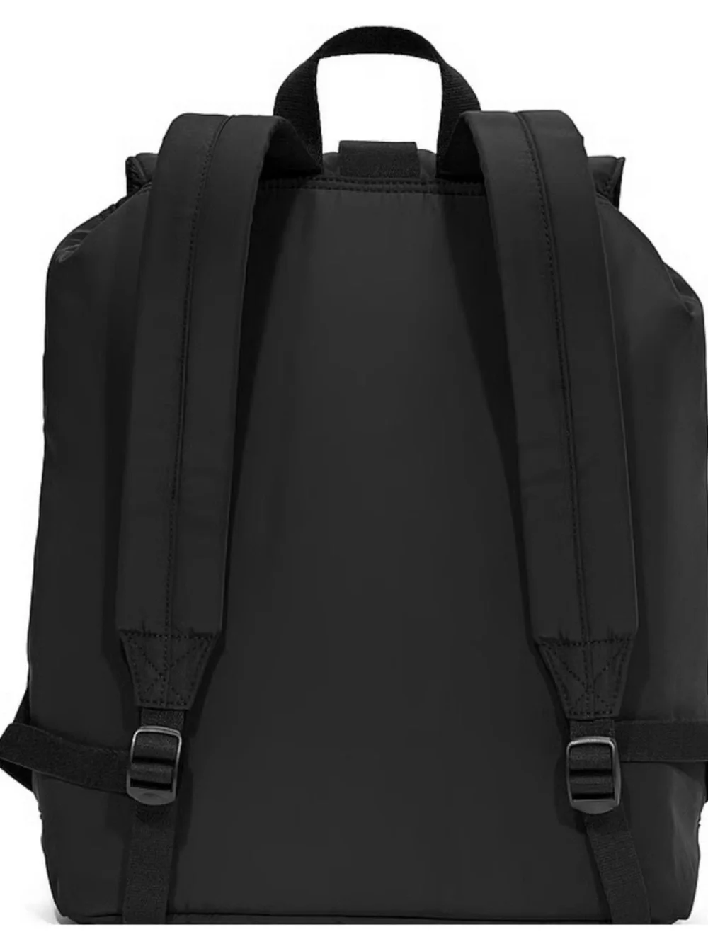 PINK by VS Black Nylon Backpack with Front Pockets